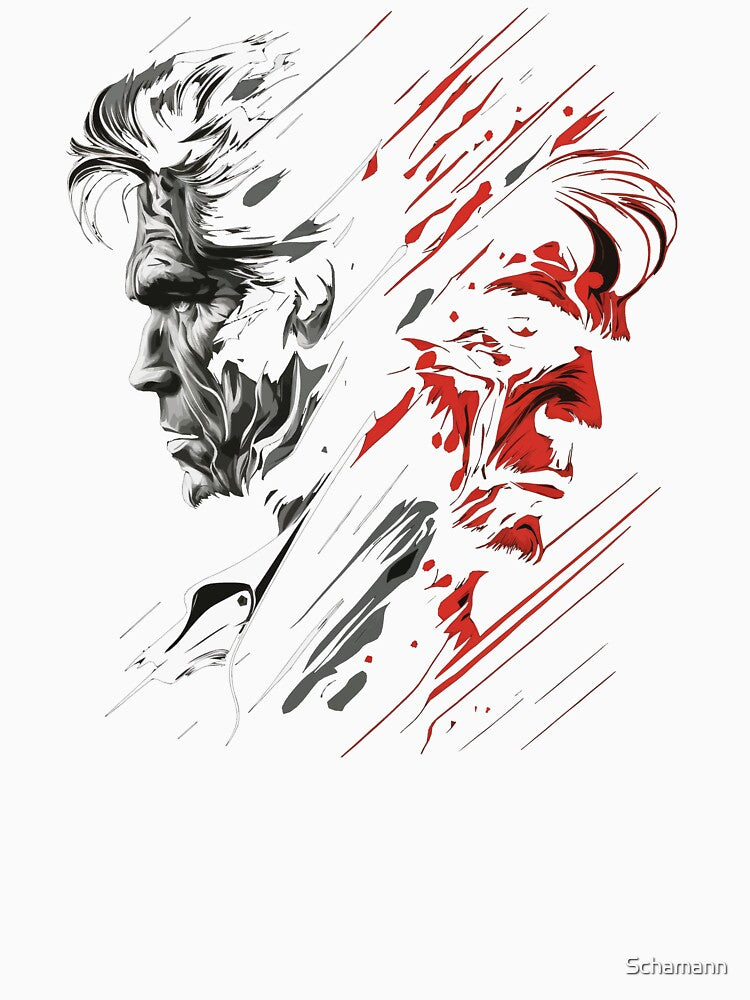 Two face Abstract by Schamann