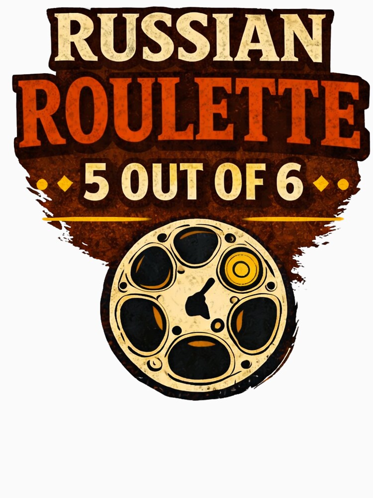 Russian Roulette 5 Out Of 6 Shirt - Dark Humor by WhyNotZuK Unisex , , , Long Sleeve Tee