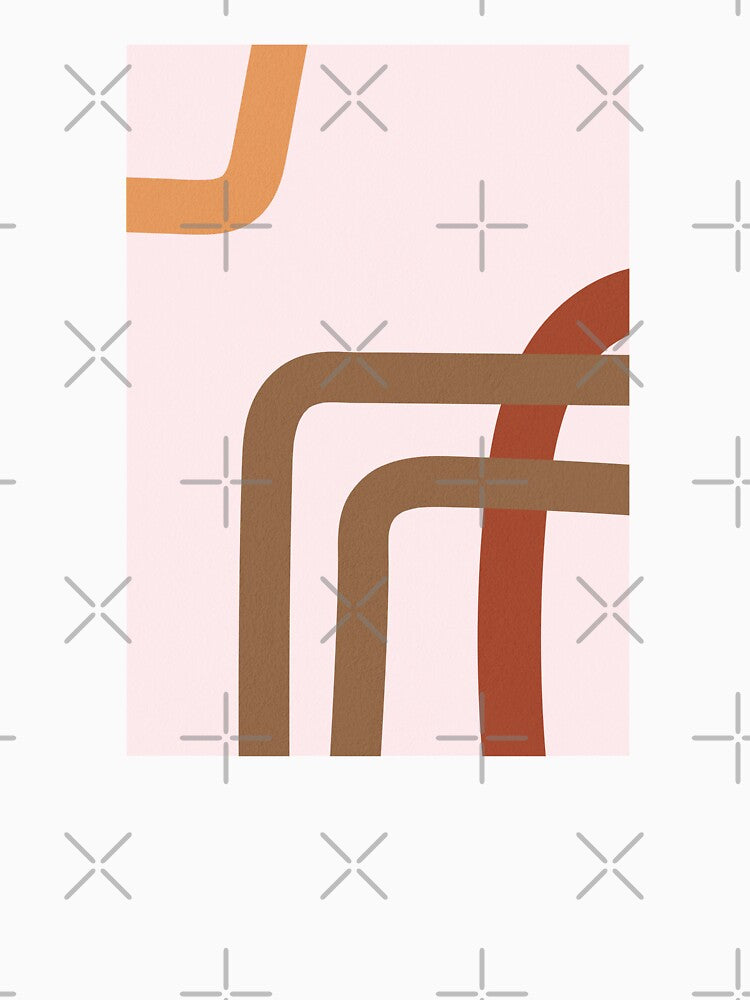 Abstract Colorful Line Art, Mid Century Modern Print 1 by technicolorable_art