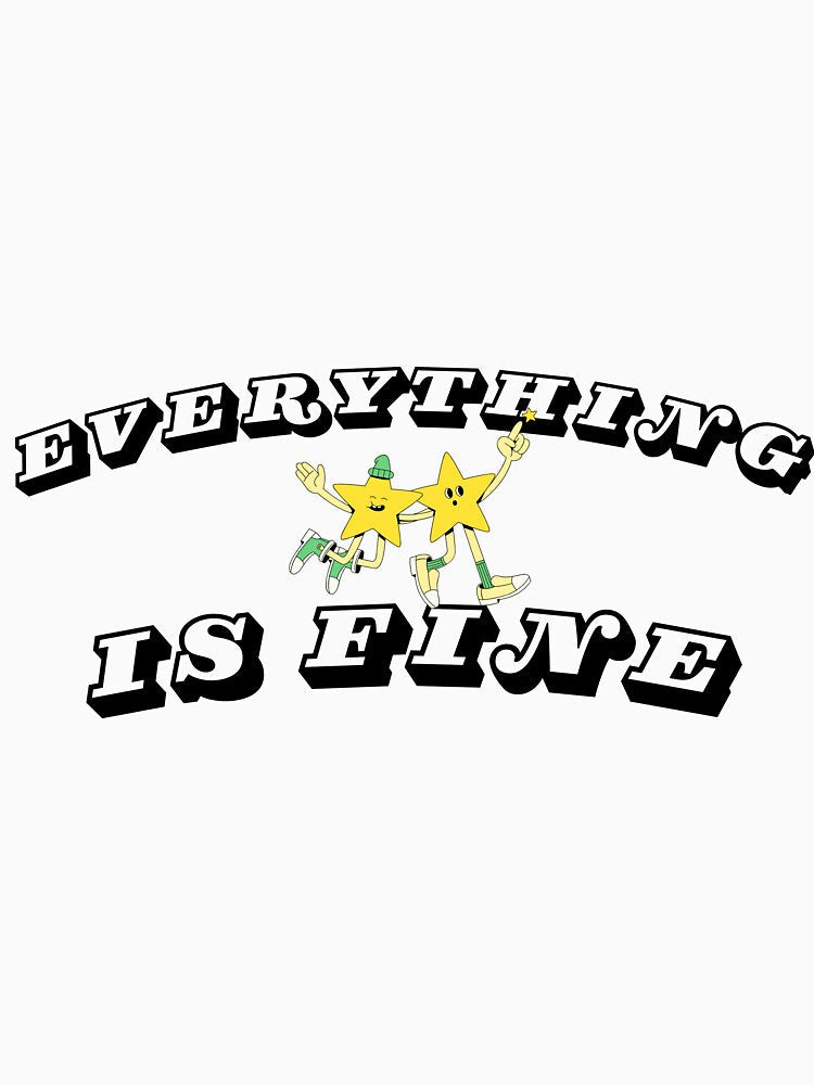 Everything is Fine Funny for Men, Women, Teacher, Back to school by Nopparatt Unisex , , , Long Sleeve Tee