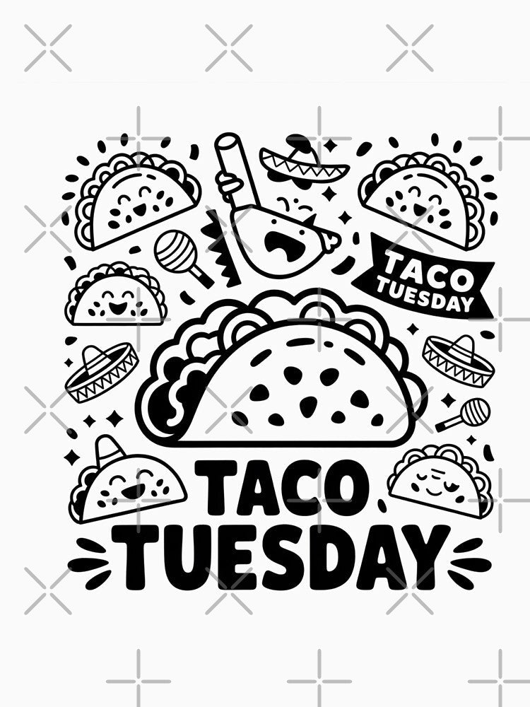 Taco Tuesday Enthusiast - Mexican Food Fan by Reichcorp Unisex , , , Long Sleeve Tee