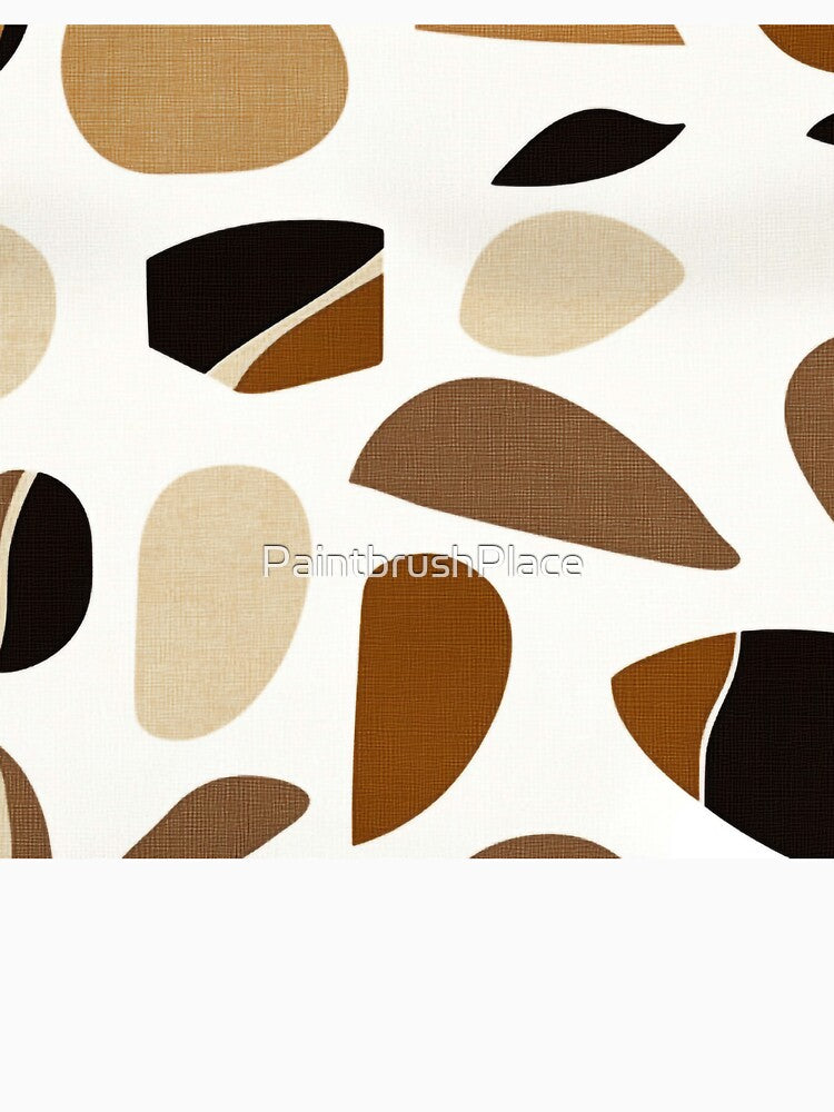 Mid-Century Modern Abstract Shapes in Earth Tones by PaintbrushPlace