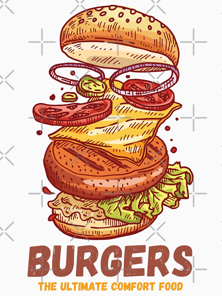 The Burger Boss - Burgers - The ultimate comfort food by WBP Mart Unisex , , , Long Sleeve Tee