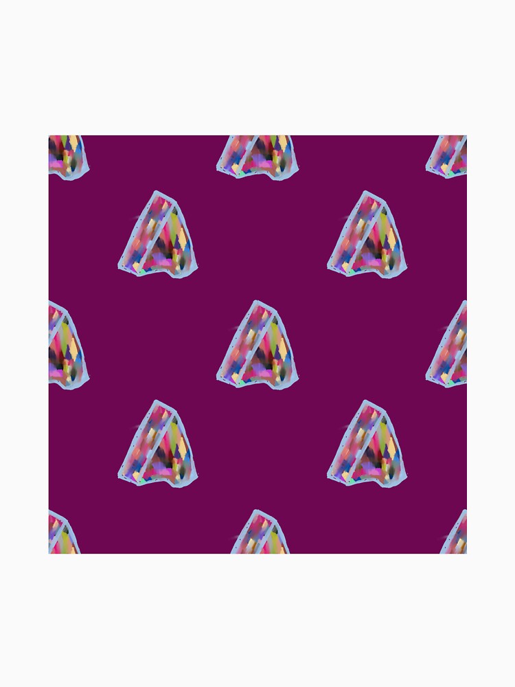 Color Prism Crystal Pattern on Purple Background by Jira-Indejang