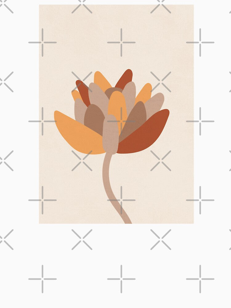 Neutral Abstract, Botanical, Flower, Scandi Art Print 1 by technicolorable_art
