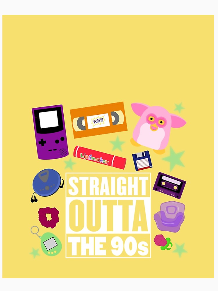 Straight Outta The 90S by lavadaalastair Unisex , , , Long Sleeve Tee