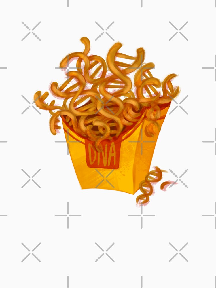 DNA helix curly fries by GalaxyChicken Unisex , , , Long Sleeve Tee