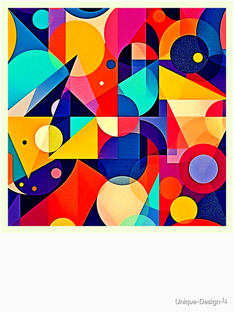 Vibrant Geometric Abstract Art by Health And Fitness Posts e-Store