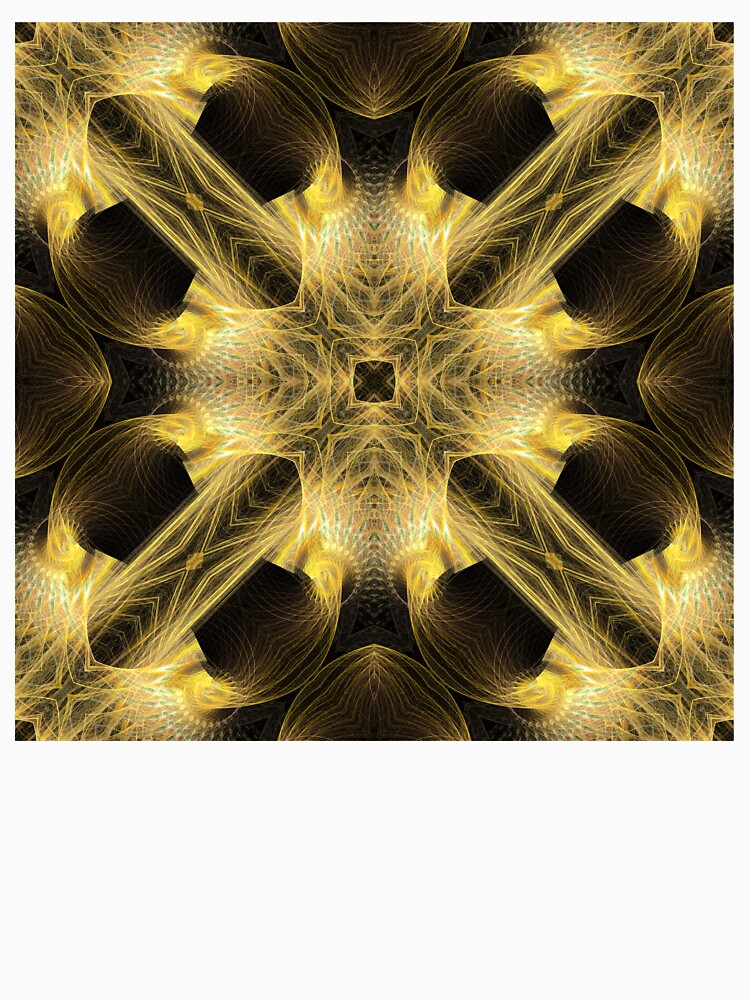 overlapping cream crosses on a brown ground by effervescence