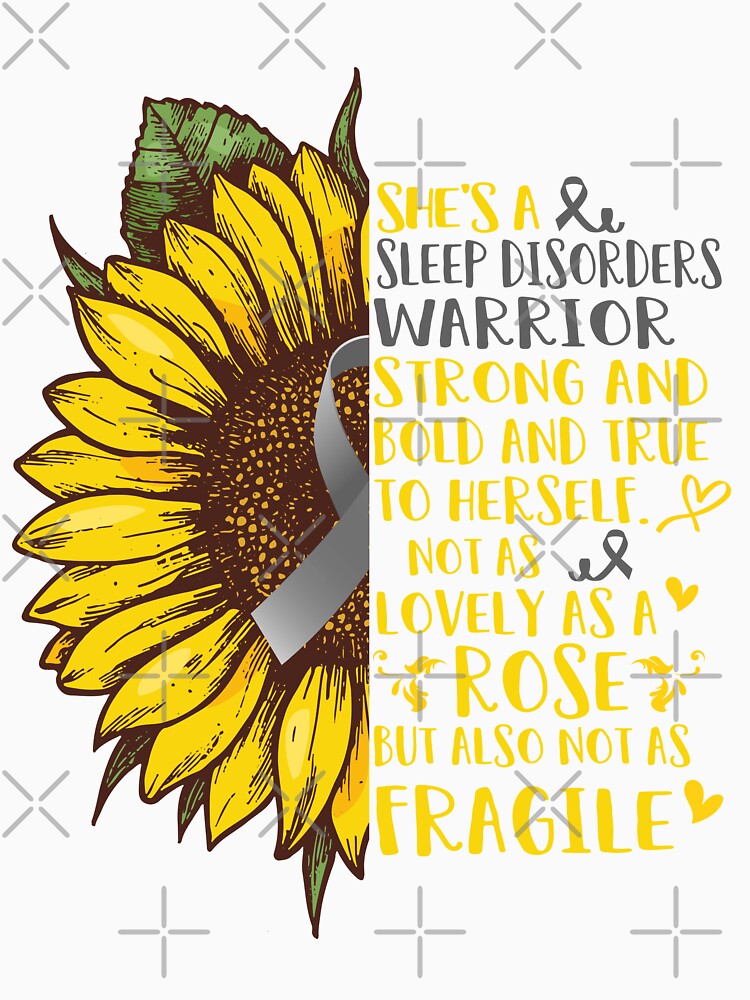 She is a Sleep Disorders Warrior Strong and Bold and True to Herself not as Lovely as a ROSE but also not as FRAGILE by EdithShop59