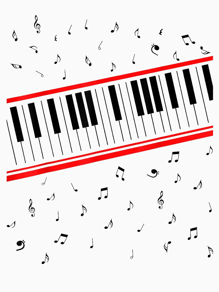 MJ Piano Beat It by Achkalona Unisex , , , Long Sleeve Tee