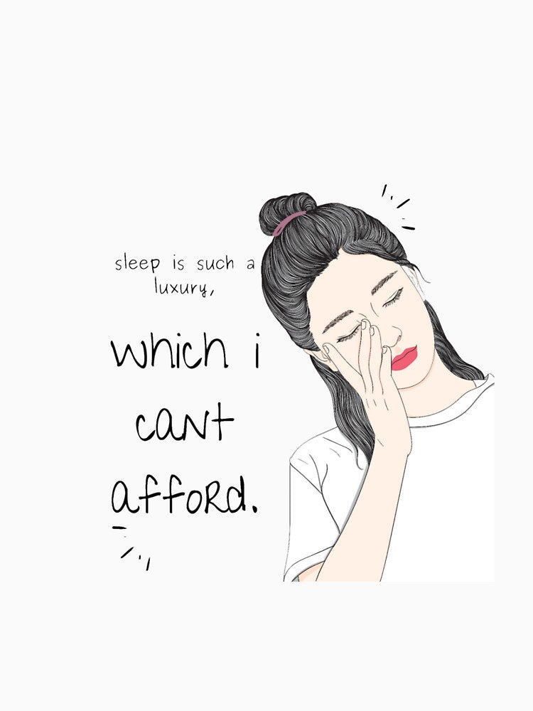sleep is such a luxury, which i cant afford. by Nahidul Islam Unisex , , , Long Sleeve Tee