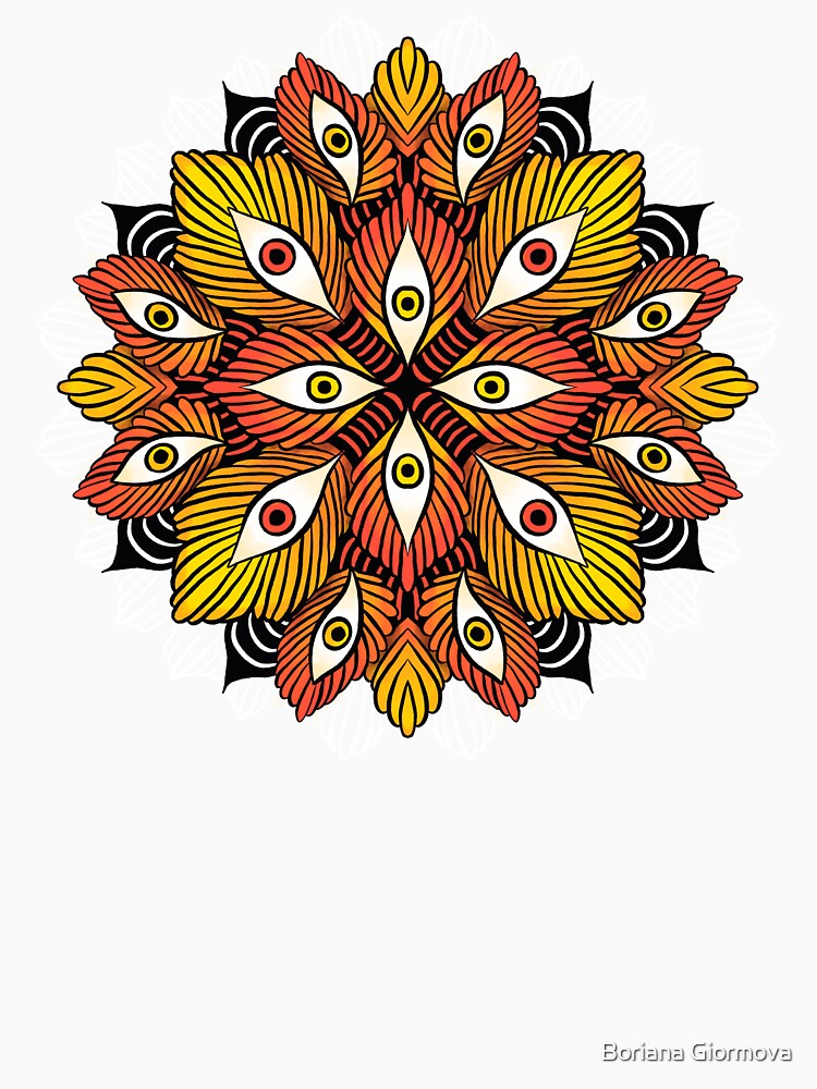 Psychedelic Eyes Flower Colorful Surreal Hallucination by Boriana Giormova