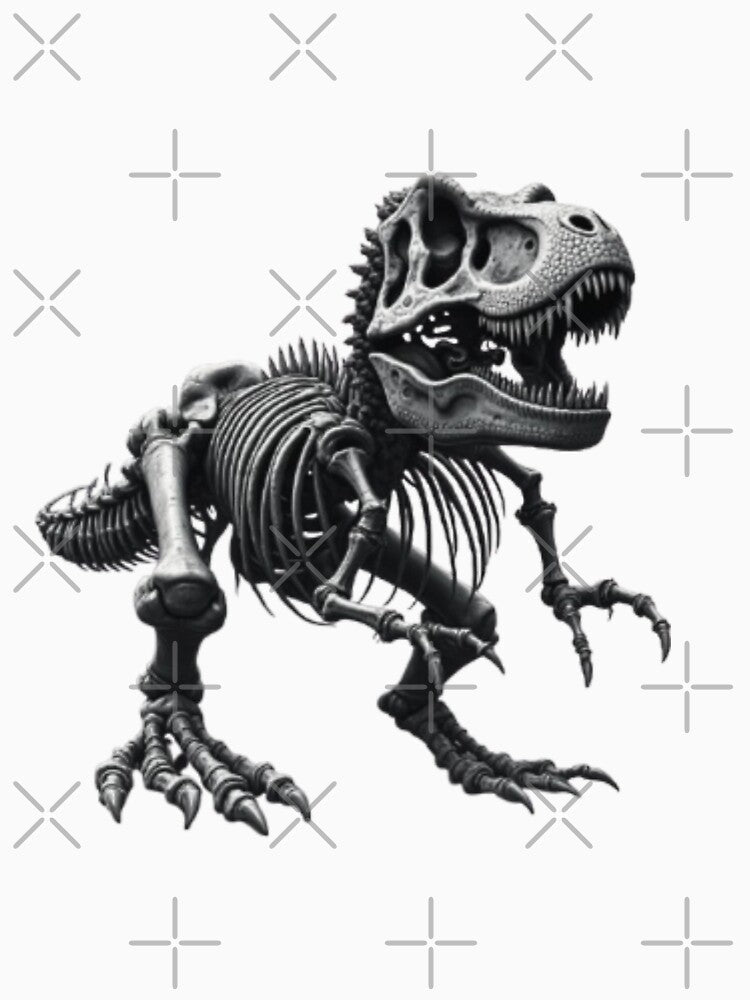 Trex squeleton2 by CanvaSnap ⭐⭐⭐⭐⭐ Unisex , , , Long Sleeve Tee