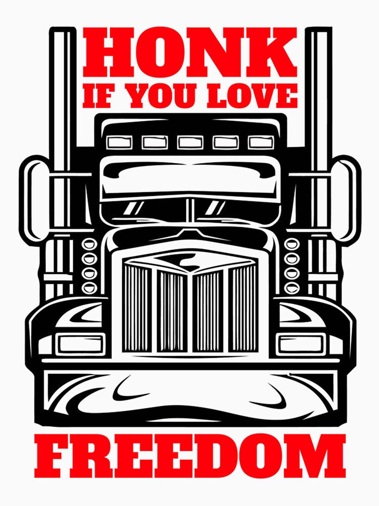 Honk If You Love Freedom Convoy 2022 Long Sleeve by JacksonKen Unisex , , , Long Sleeve Tee
