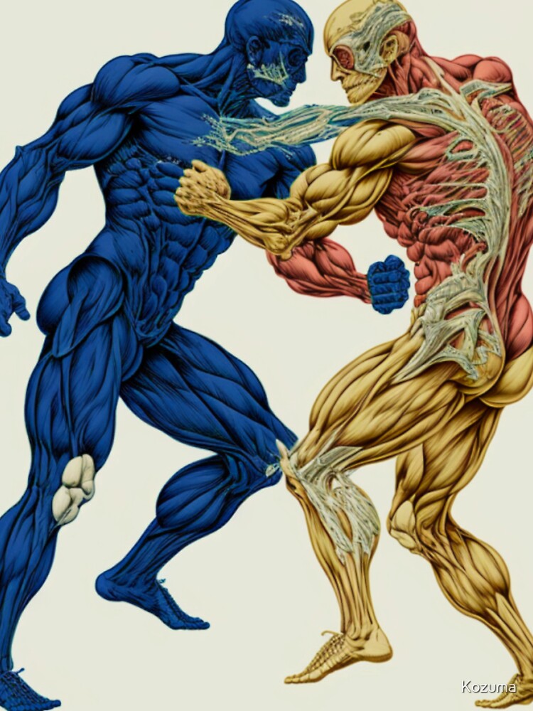 Anatomical wrestling by Kozuma Unisex , , , Long Sleeve Tee