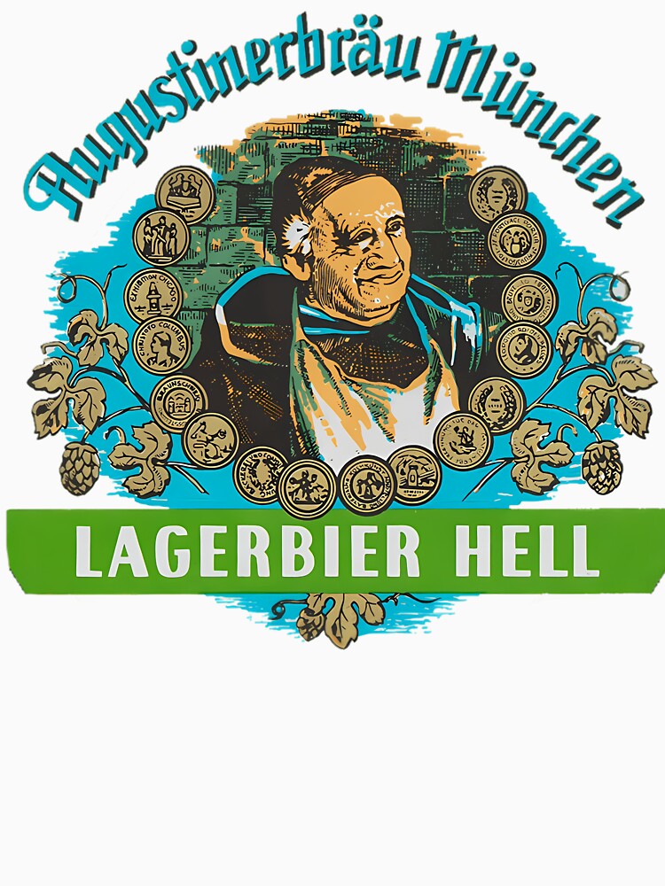 Augustiner Munich Beer...Lagerbier Hell by MaximFashionAr Unisex , , , Long Sleeve Tee