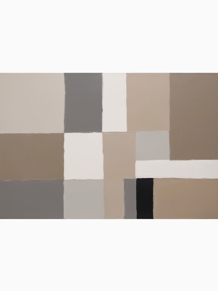 Earthy Tones Geometric Balance by DeMuurdecoratie