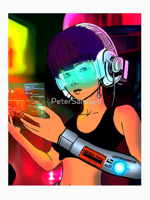 A sci-fi girl by PeterSamwell