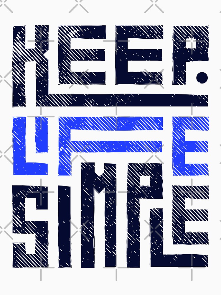Keep life simple by Bap-tiste Unisex , , , Long Sleeve Tee