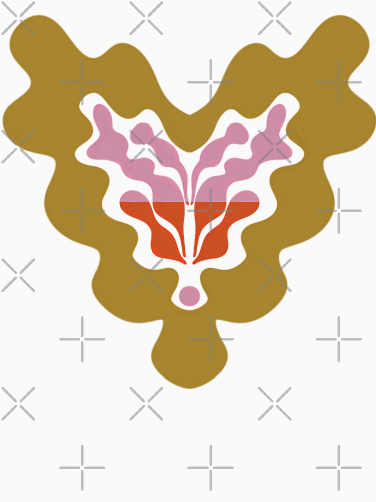 Timeless waves of love, Wavy floral heart by Clara Fruggeri