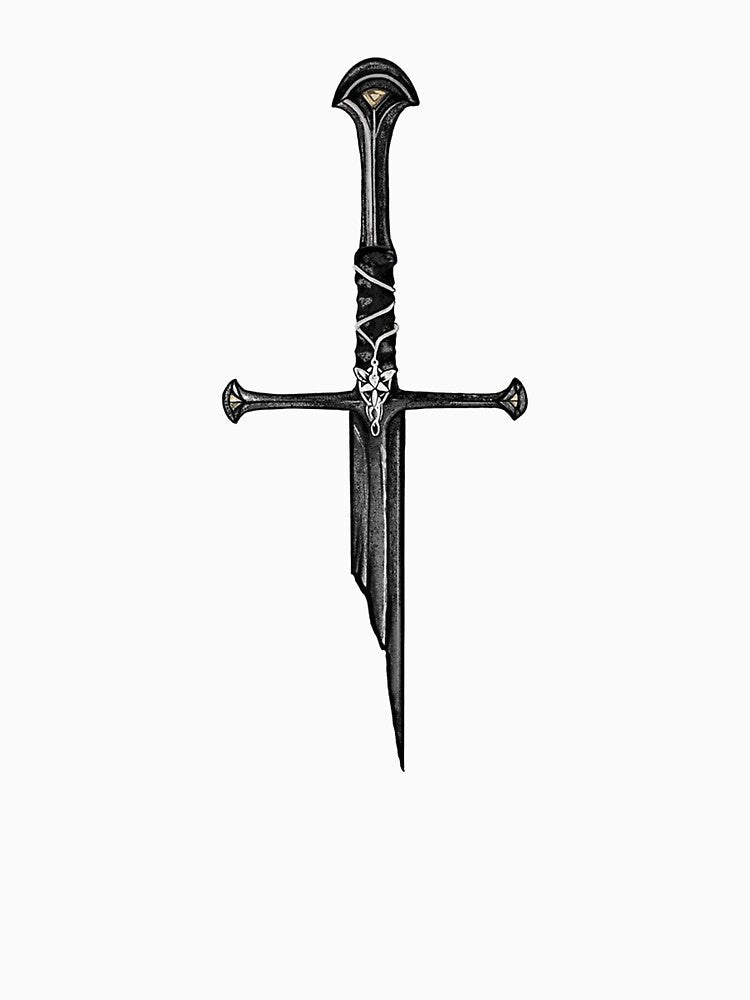 Broken Black Swords by VivienneQuitzon Unisex , , , Long Sleeve Tee