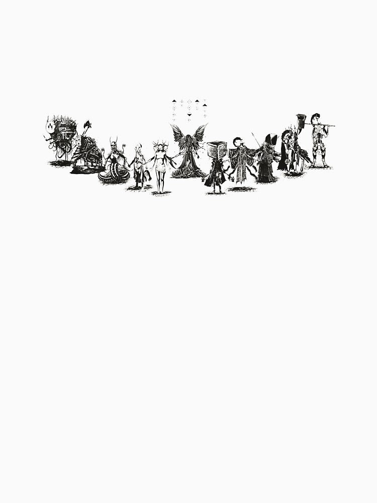 Take Me Back To Eden All 12 Track Characters Artwork by qubikzindez Unisex , , , Long Sleeve Tee