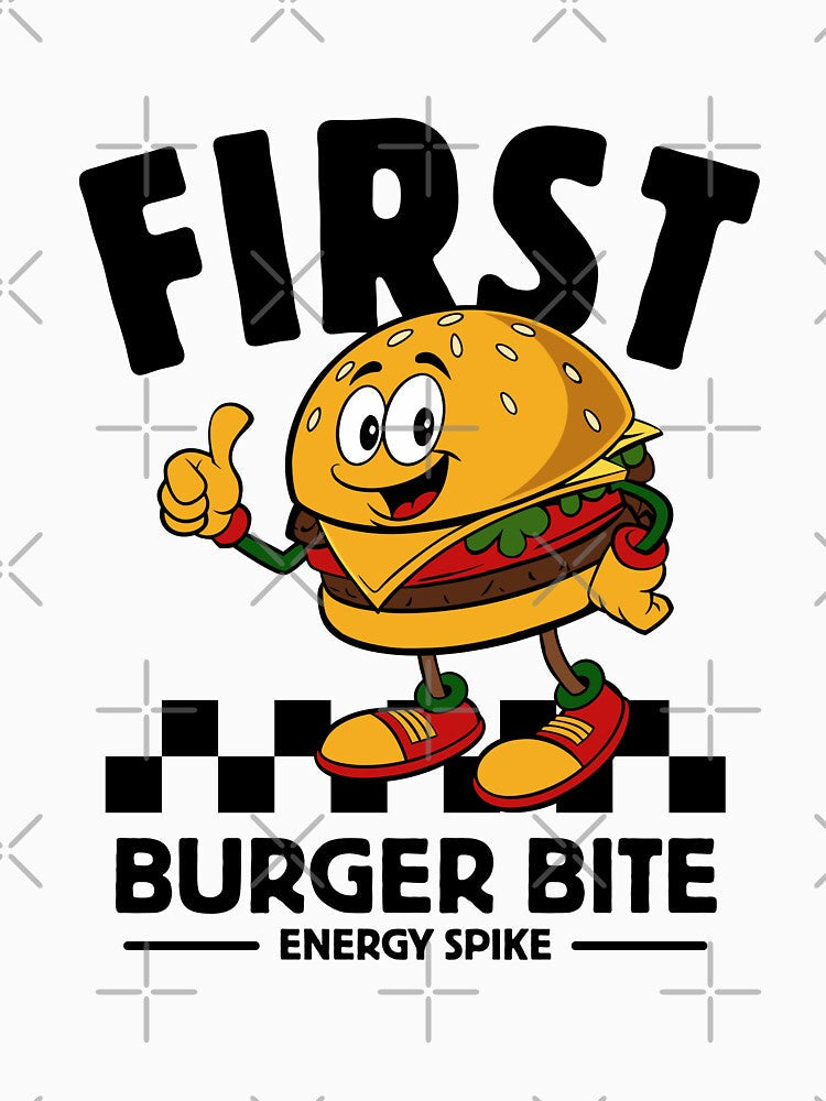 First burger bite energy spike by Peerless-Prime Unisex , , , Long Sleeve Tee