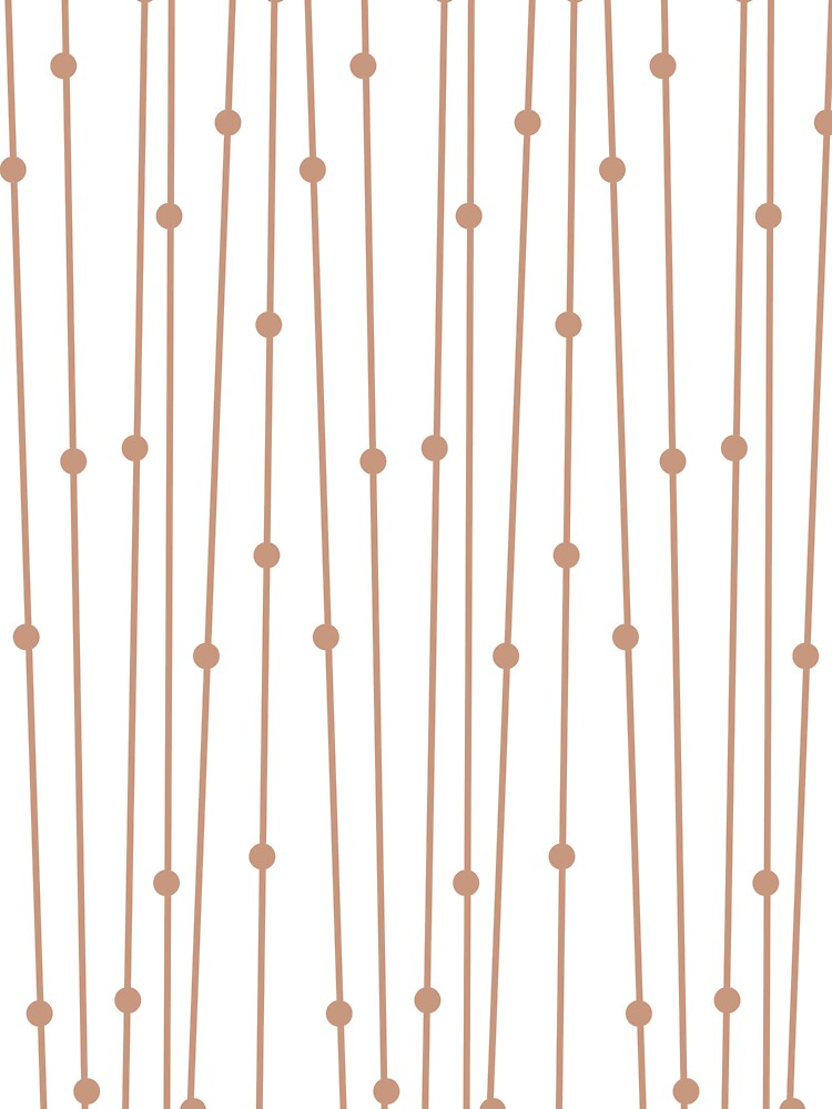 Tan and White Retro Stripe Polka Dot Pattern Pairs DE 2022 Popular Color Chinook Salmon DET456 by ColorOfTheYears