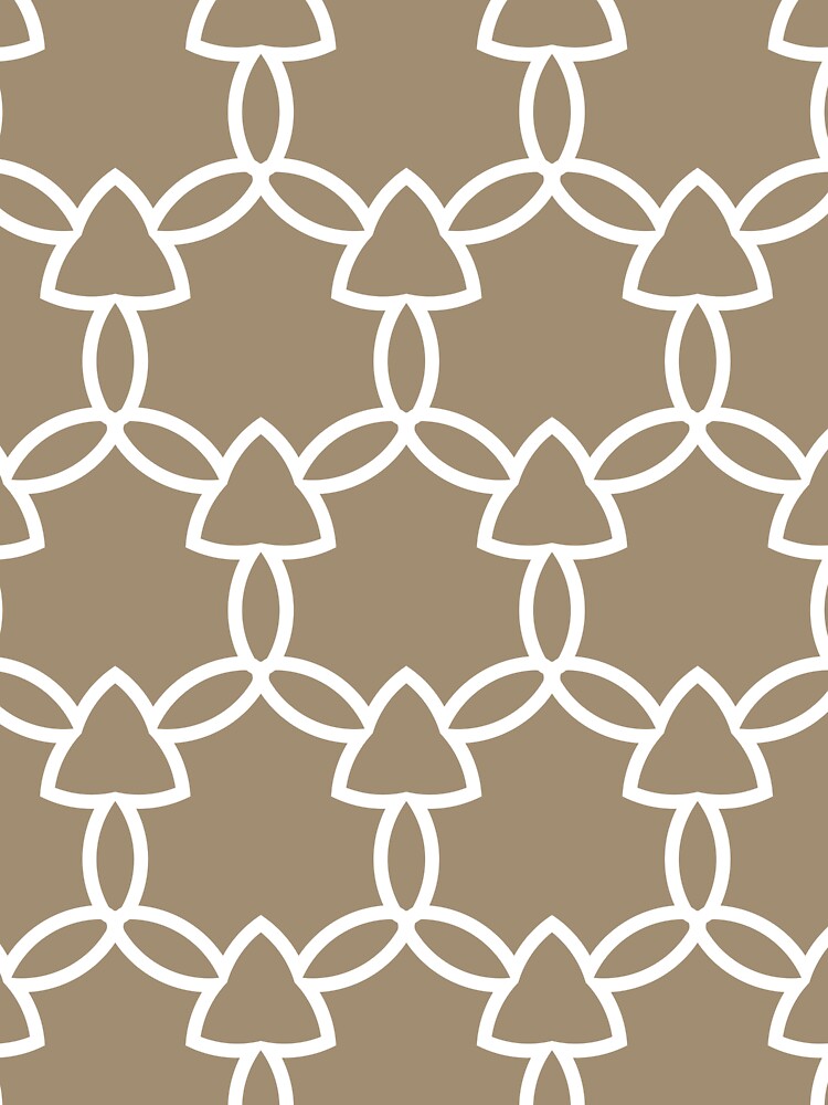 Brown and White Tessellation Line Pattern 29 Pairs DE 2022 Trending Color Tuscan Mosaic DE6208 by ColorOfTheYears