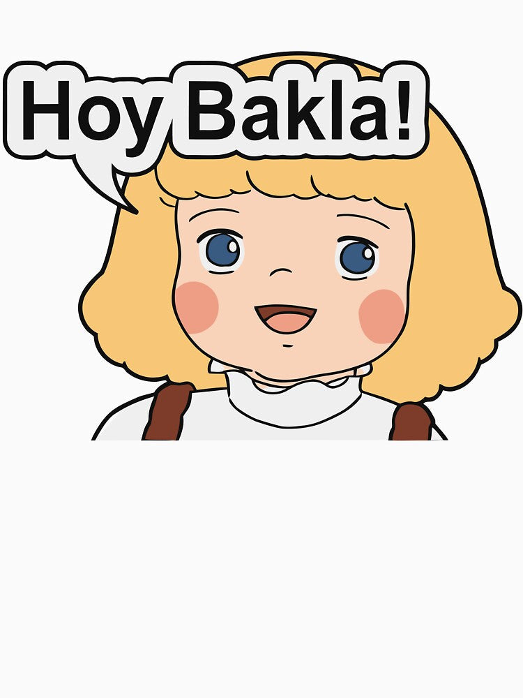 Hoy Bakla Meme – Funny Pinoy Sass Reaction LGBTQ Humor by PrincessLavinia Unisex , , , Long Sleeve Tee
