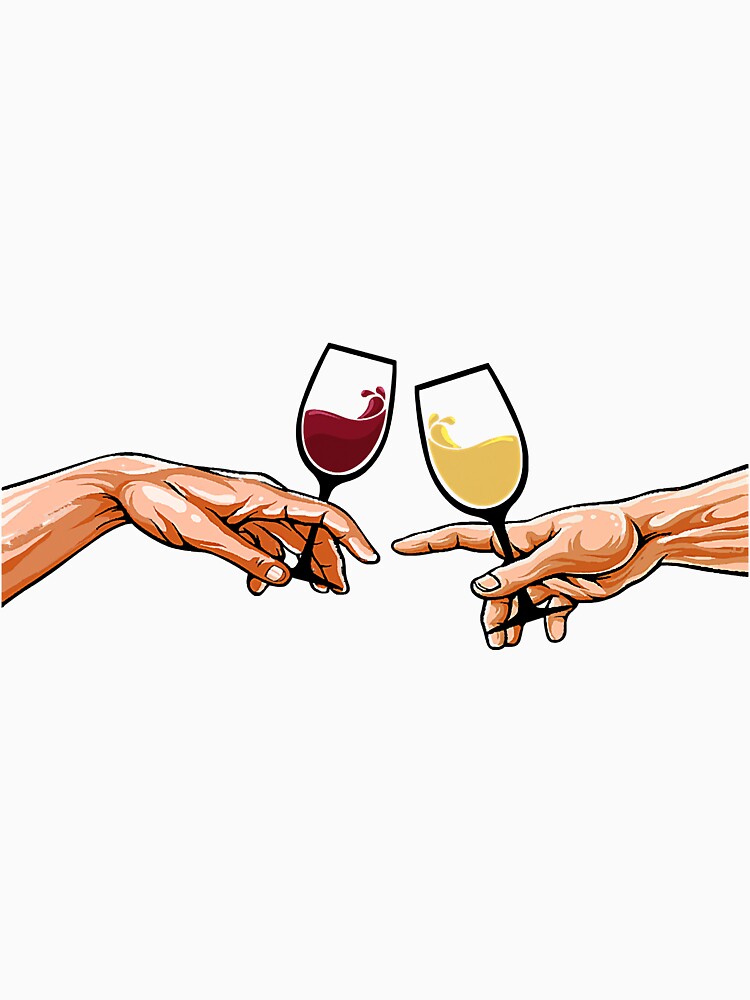 The Creation Of Adam's Hands With Red by NeverLoseSF Unisex , , , Long Sleeve Tee