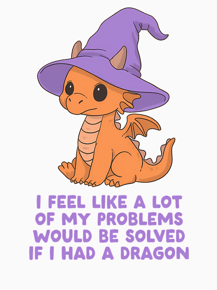 Cute Baby Dragon Wizard by agustintr-evino Unisex , , , Long Sleeve Tee