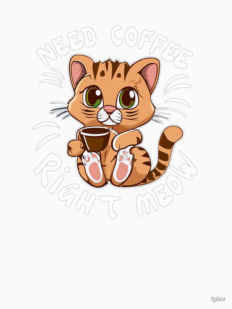 Coffee Lovers Cartoon 03 by tpixx Unisex , , , Long Sleeve Tee
