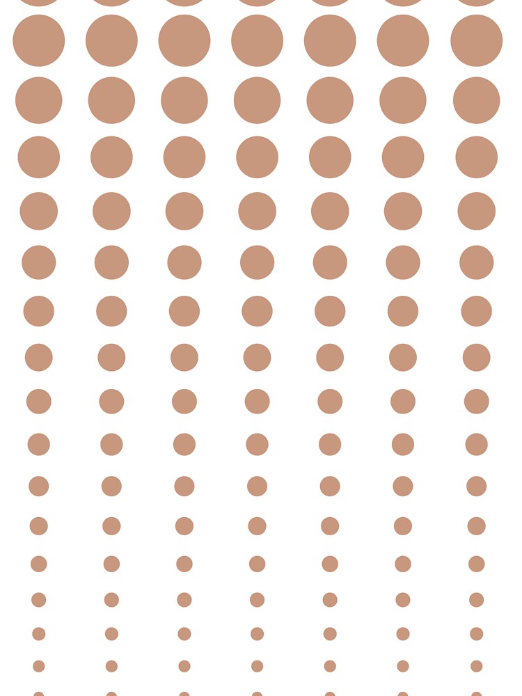 Tan and White Reduced Polka Dots Pattern Pairs DE 2022 Popular Color Chinook Salmon DET456 by ColorOfTheYears
