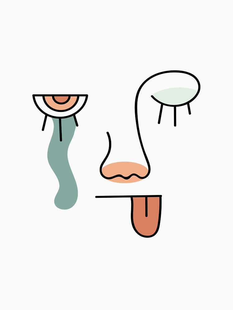 Floral Woman- Abstract Face Line by superone8
