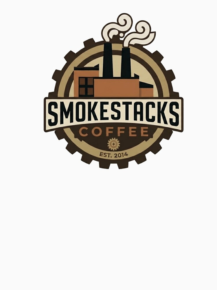 Smokestacks Coffee Shop Logo by lylesjt Unisex , , , Long Sleeve Tee