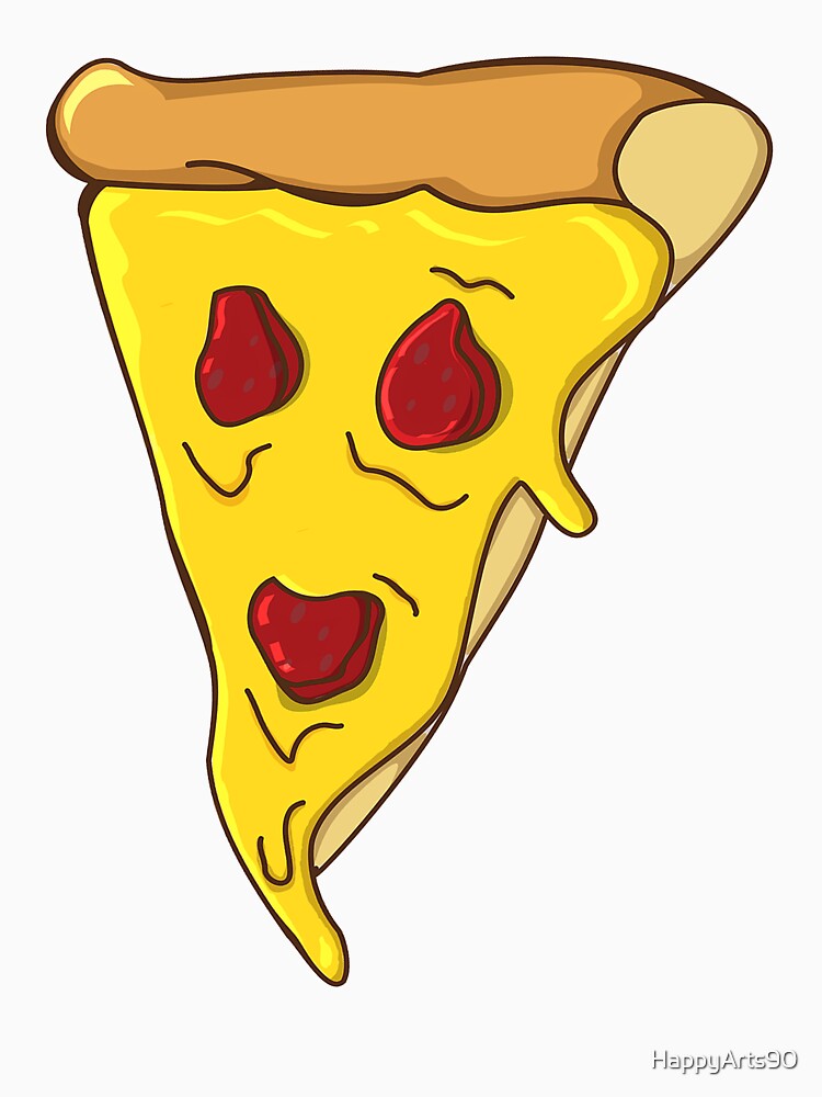 Scary Pizza Face by HappyArts90 Unisex , , , Long Sleeve Tee
