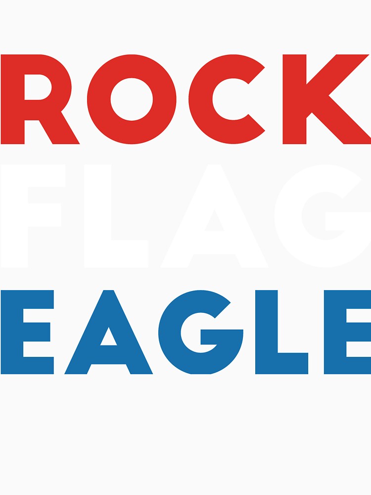 Rock Flag Eagle by RedYolk Unisex , , , Long Sleeve Tee