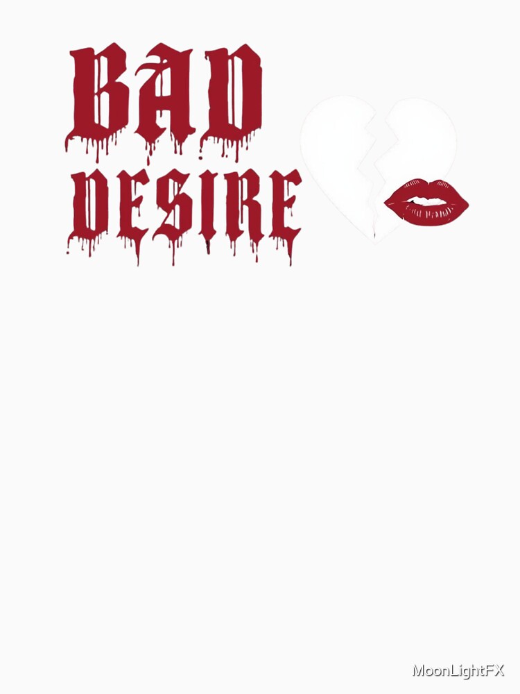 Bad Desire Shirt – Broken Heart Gothic Love by MoonLightFX Unisex , , , Long Sleeve Tee