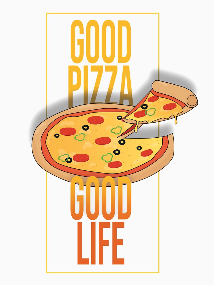 Good Pizza Good Life by Balkanfood Unisex , , , Long Sleeve Tee