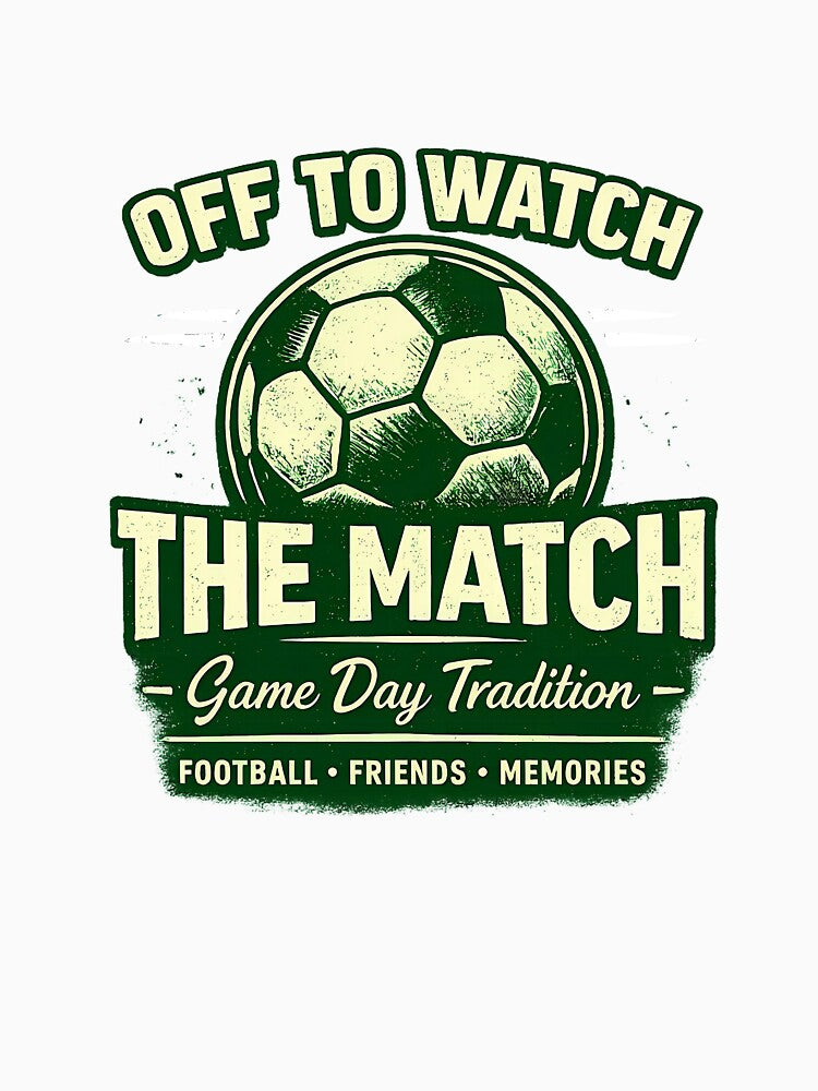 OFF TO WATCH THE MATCH GREEN by OROSTATE Unisex , , , Long Sleeve Tee