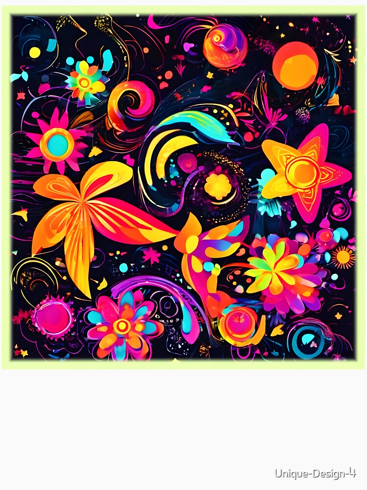 Psychedelic Floral Cosmos by Health And Fitness Posts e-Store
