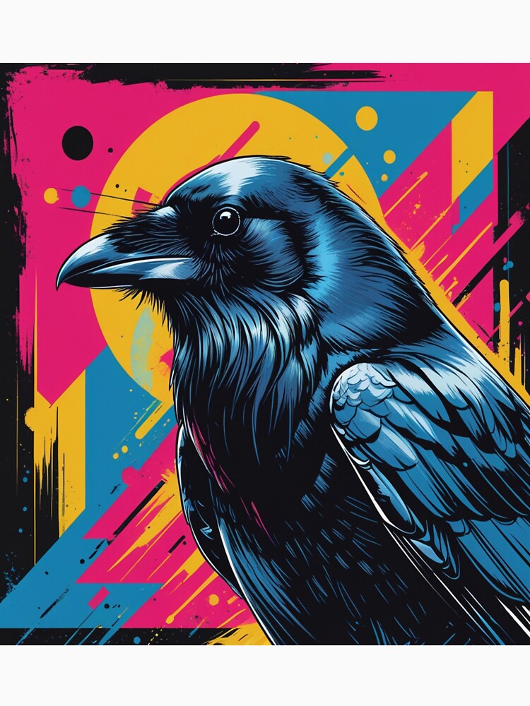 Crow In Pop Art One by  Ayros Design