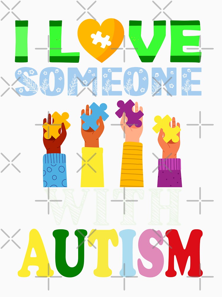 I love someone with autism by MangaCortaTees Unisex , , , Long Sleeve Tee