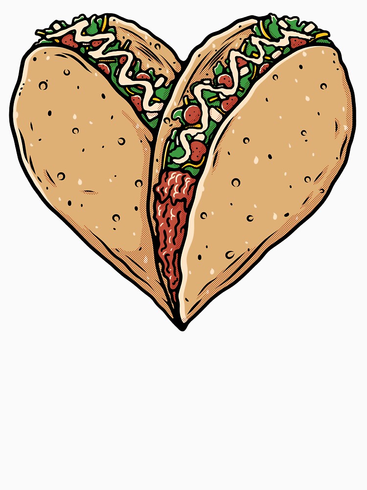 TACO HEART by Chadwick Bradley Unisex , , , Long Sleeve Tee