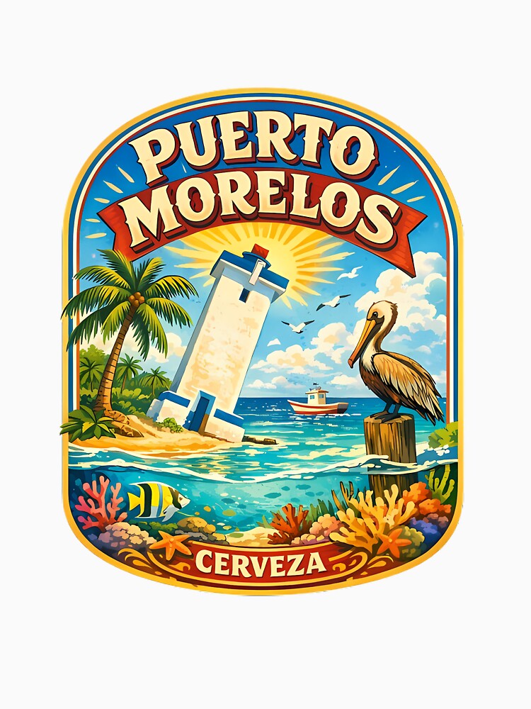 Puerto Morelos by jpal74 Unisex , , , Long Sleeve Tee