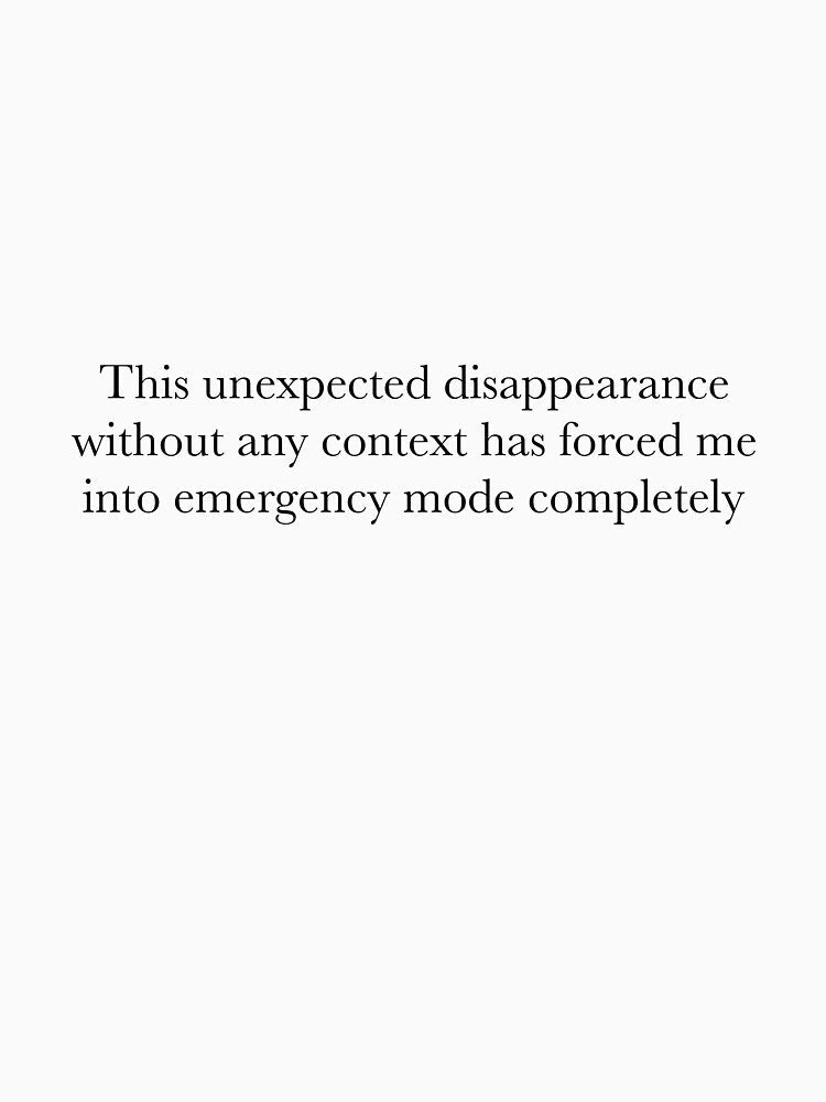 emergency mode by bangtanboyfie Unisex , , , Long Sleeve Tee