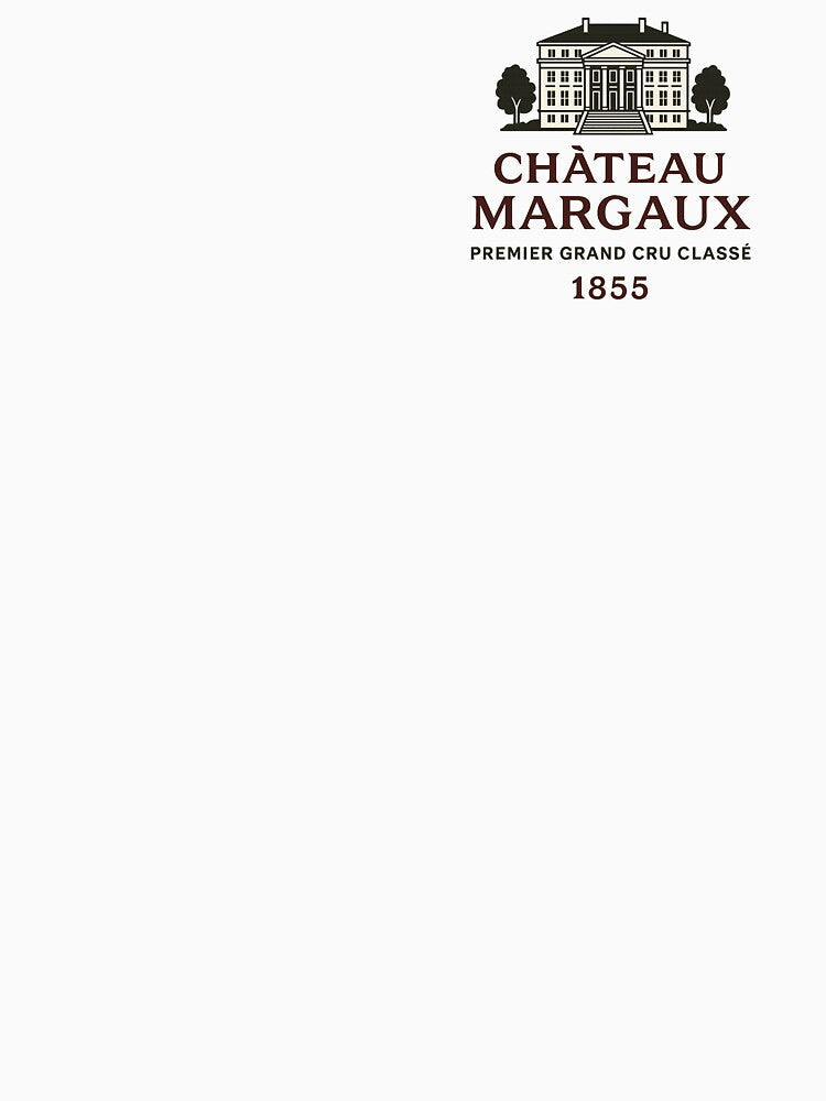 Château Margaux – Vintage French Wine Label Graphic for Stylish Wine Lovers by theglasspour