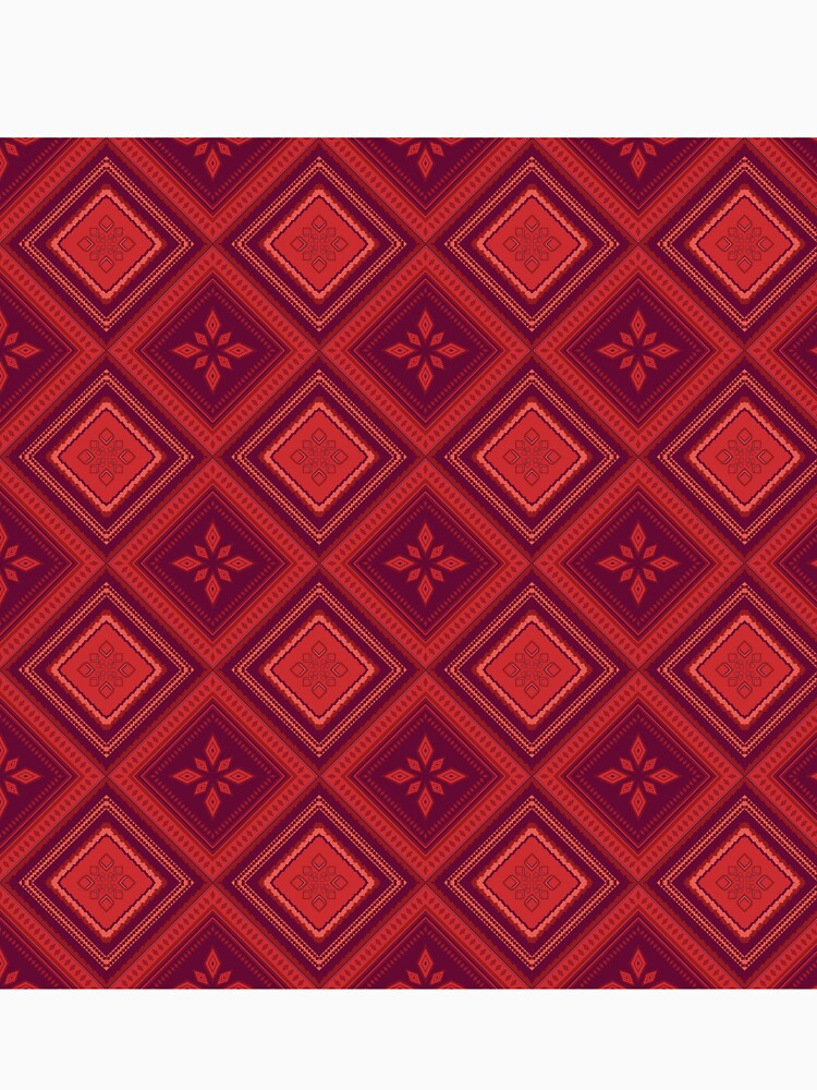 Boho seamless pattern in cherry, rose, candy, and boysenberry by zephstudoartist